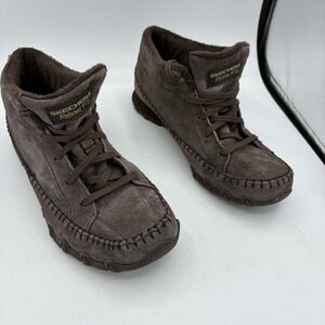 Skechers‎ Relaxed Fit Shoes Womens Size 7 Chukka Boot Faux Fur Lined SN 49013